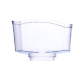 Seitliche Ansicht des transparenten Einfülltanks, einem Ersatzteil für eine Trinkwasser-Filterkanne von Lotus Vita.